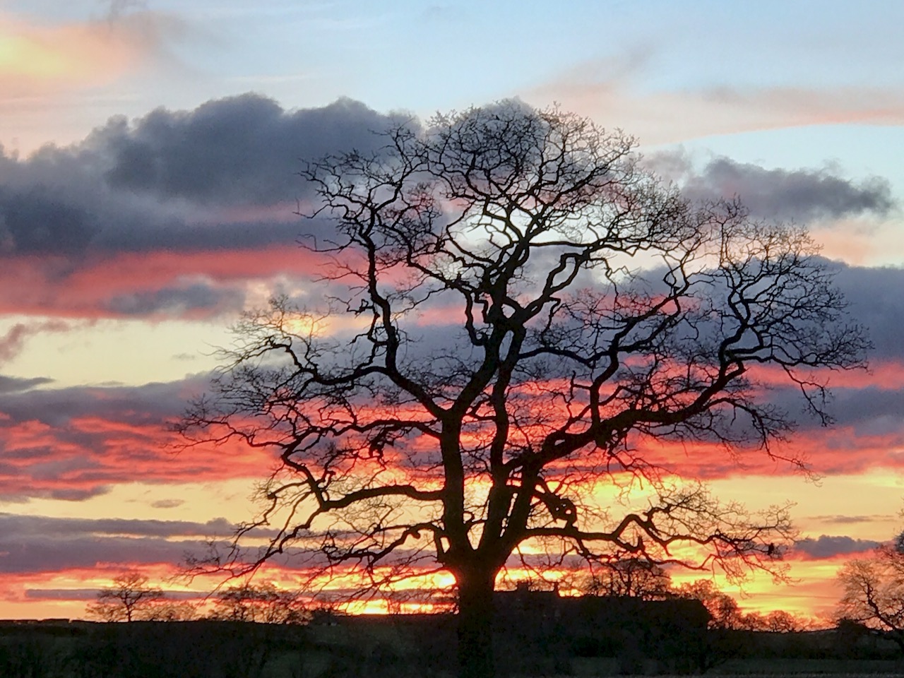 Winter Sunset in Chorley